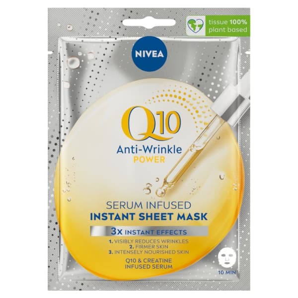 Nivea Q10 Ansiktsmask med Anti-Age Serum, 1 Styck