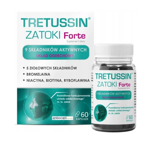 Domowyterveyspakkaus Tretussin Sinus Forte, 60 kapselia