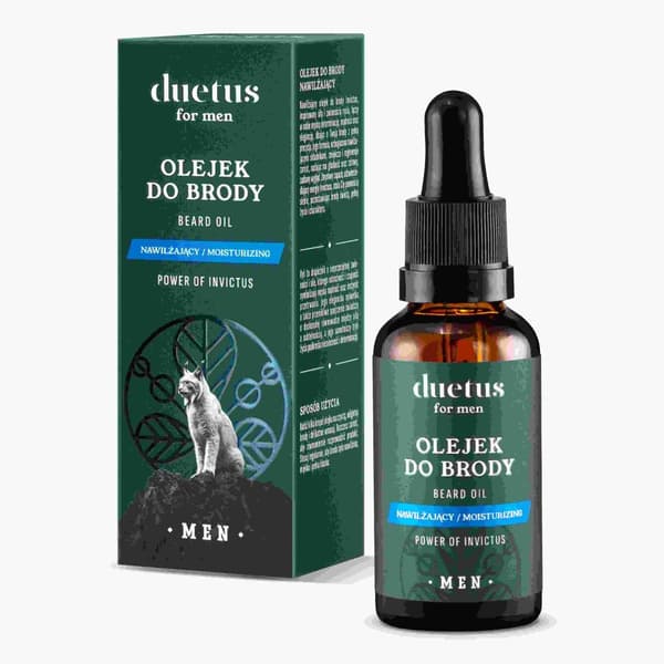 Duetus Fugtende Skægolie til Mænd, 30 ml
