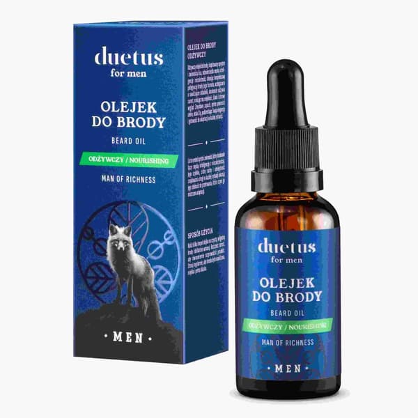Duetus Nærende Skægolie til mænd, 30 ml