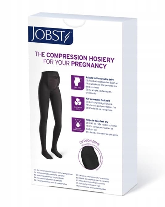 Jobst Mamma Opaque Strumpbyxa Stängd Tå Svart CCL1 Storlek II