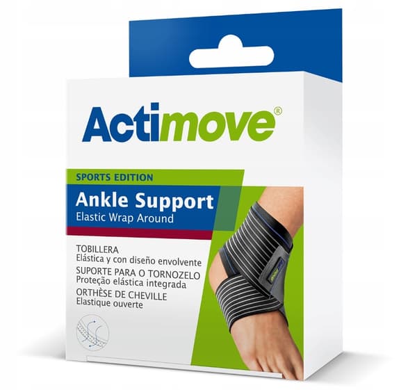 Actimove Elastiskt Vristskydd Omslag Stabiliserande Svart S