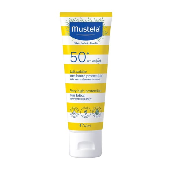 Mustela Aurinkosuojavoide SPF50 Herkälle Iholle, 40 ml