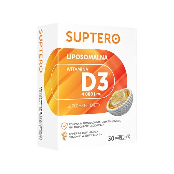 Suptero Liposomaalinen D3-vitamiini 4000 IU, 30 kapselia