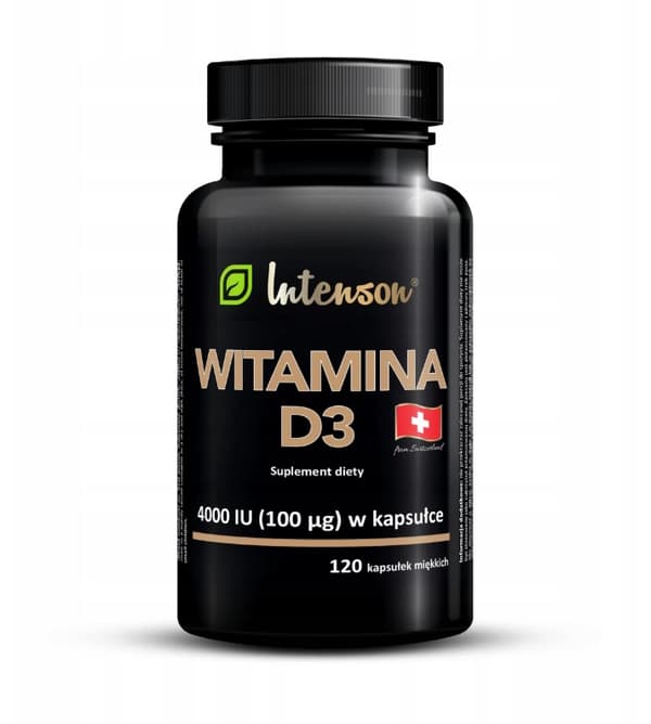 Intenson D-vitamiini D3 4000 IU, 120 kapselia