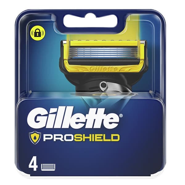 Gillette ProShield Vaihenterät Partaveitselle, 4 Kpl