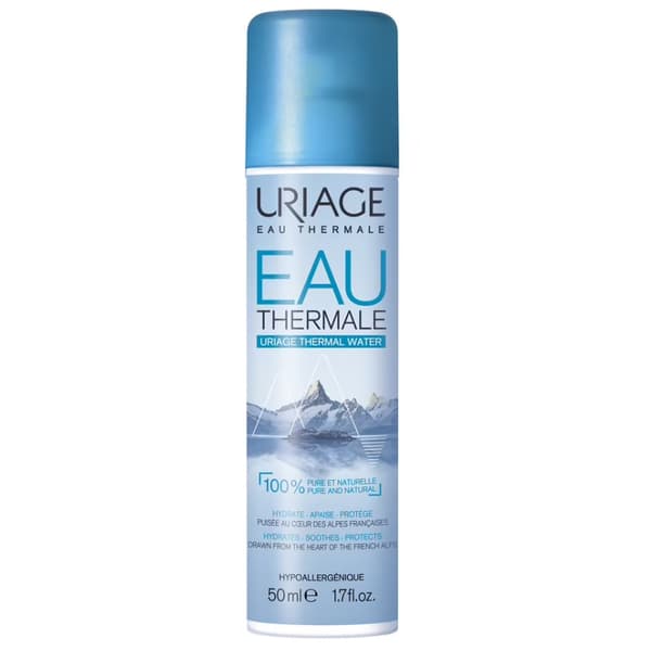 Uriage Termal Vand Spray, 50 ml - Beroligende og Fugtighedsgivende Ansigtsspray