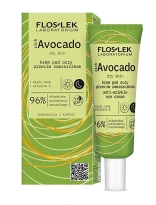 Flos-Lek Runsas Avokado - Silmänympärysvoide Ryppyjä Vastaan, 30 ml