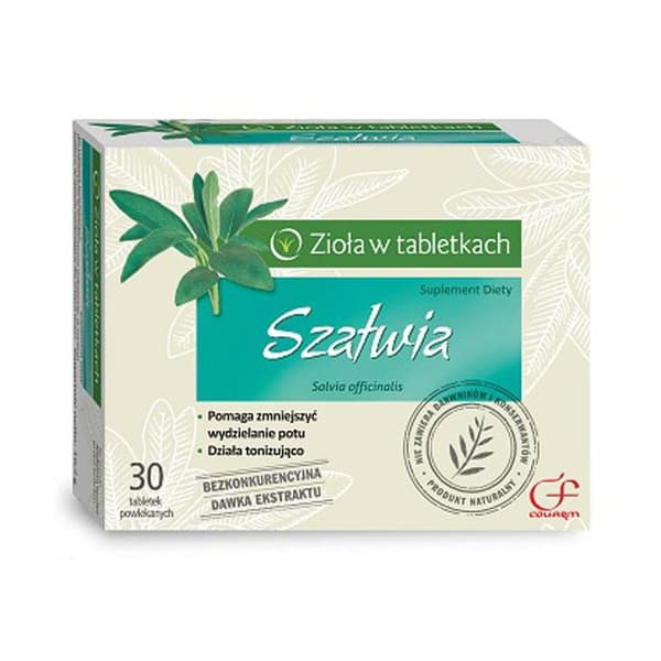 Salvia Ravintolisätabletit Energiatasapainoon - 30 kpl
