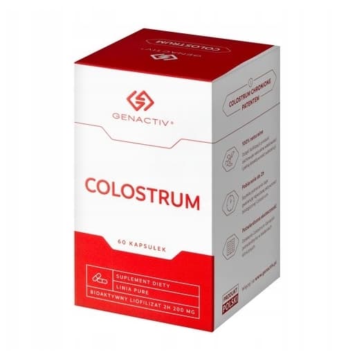Genactiv Kolostrum, 60 Kapslar
