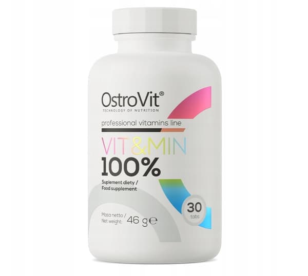 OstroVit Vitaminer och Mineraler 100%, 30 tabletter