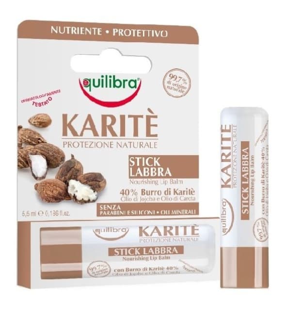 Naturligt läppbalsam med sheasmör - återfuktning och balans. 5,5 ml