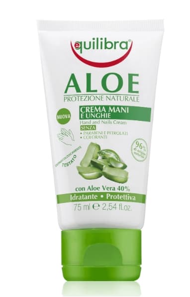 Aloe vera hånd- og neglecreme - Fugtgivende og regenererende, 75 ml