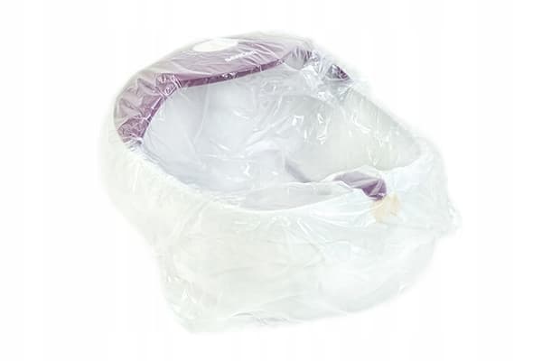 ALLEMED Transparente plastik pedicureposer 50x50 - 50 stk.