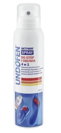 Jalkojen ja kenkien aktiivinen 4-in-1 suihke 150ml
