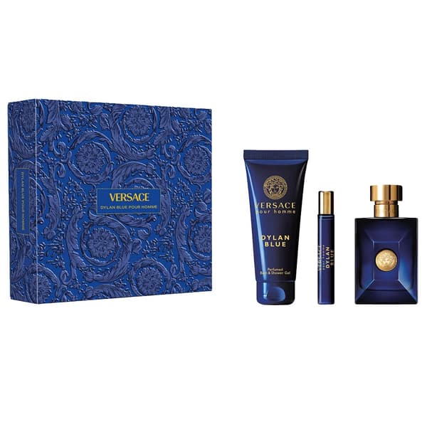 Versace Pour Homme Dylan Blue Eau de Toilette, 100 ml + Duschgel, 150 ml + Eau de Toilette, 10 ml
