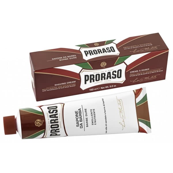 Proraso Parranajosaippua Pehmentävällä Sandalwood-öljyllä ja Shea-voilla, 150 ml