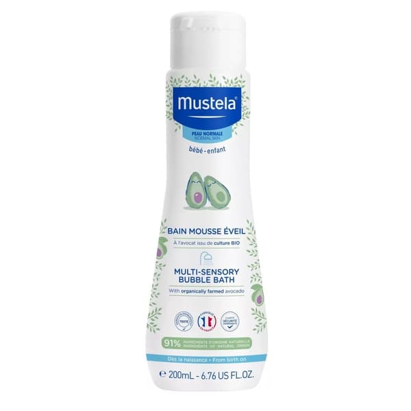 Mustela Multisensorisk Boblebad Badevæske, 200 ml