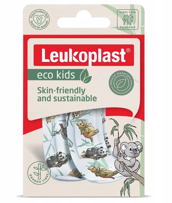 Leukoplast Eco Barn Plåster med Förband, 12 stycken
