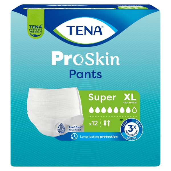 Tena Byxor ProSkin Absorberande Underkläder Super XL, 12-pack