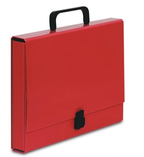 Organiseringsmappe A4, rød - Hold styr på dine dokumenter med denne elegante mappe designet til vigtige papirer i A4-størrelse, i en intens rød farve.