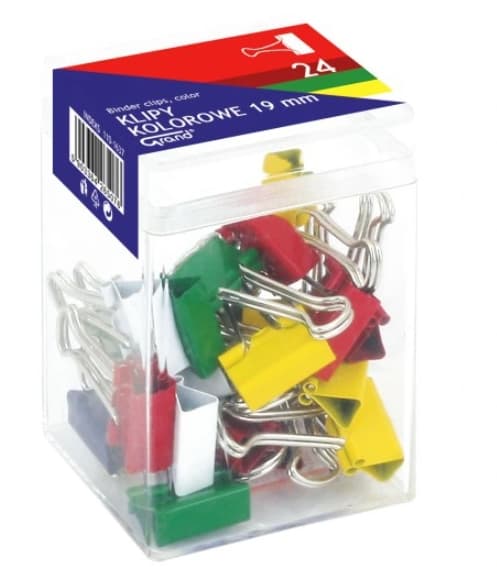 Färgglada Pappersklämmor, 19 mm, 24-Pack