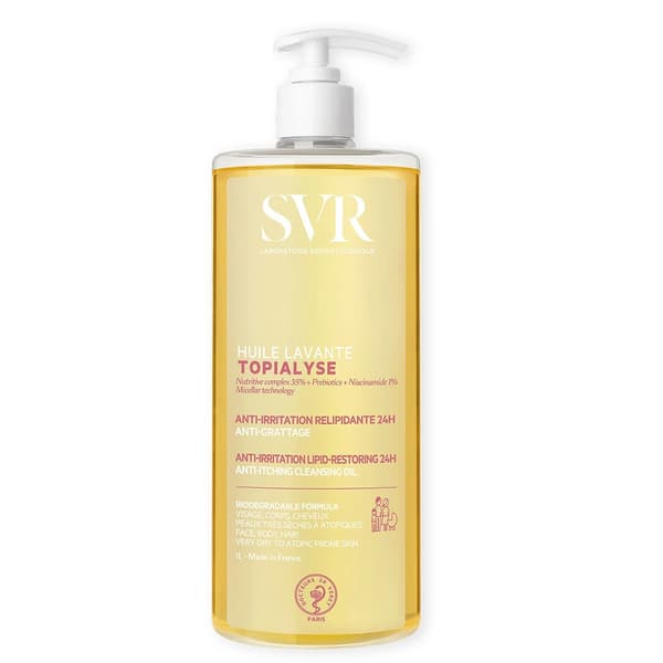 SVR Topialyse Rensende Badeolie, 1000 ml