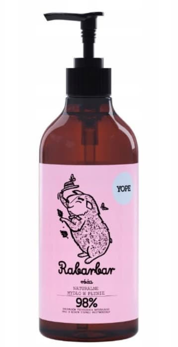Yope Raparperi ja Ruusu Hellävarainen Saippua, Suurikokoinen 500 ml
