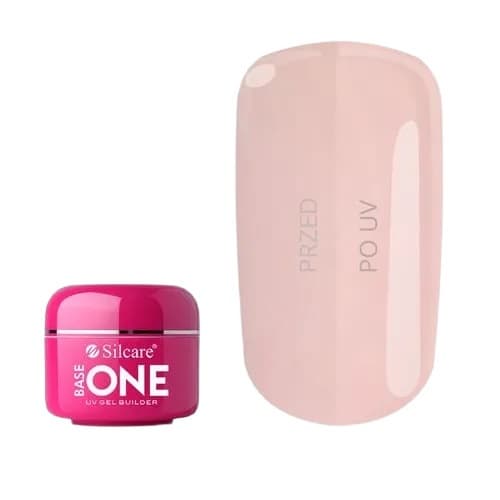 Silcare Base One Mörk Fransk Rosa Byggnagelgel, 50 g