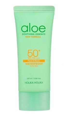 Holika Holika Aloe vera kasvoille ja vartalolle tarkoitettu aurinkosuojageeli SPF 50+, 100ml