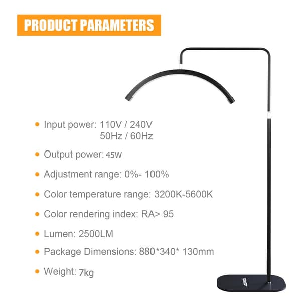 Fotolampa, bågdesign, LED-ljusteknologi, Y8II Svart