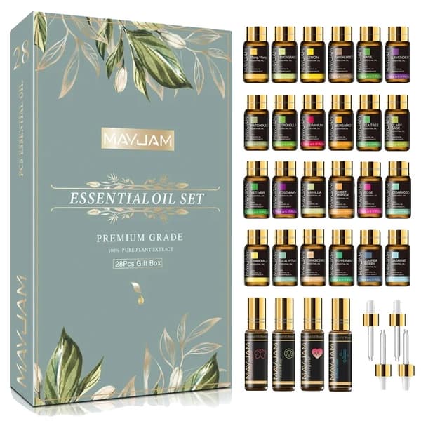 Essentiell oljegåva, avslappnande doft, hudvård, 5 ml, 28 st