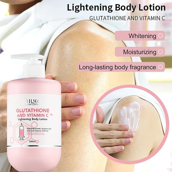 Vitgörande Kroppslotion, Fuktgivande Formula, Passar för Ansikte och Kropp, 500 ml lotion