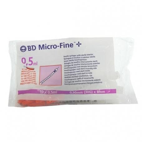 B.D Insulinspruta Bd Insuliini 0.5 U1 00 8-30 10 Becton Dickinson