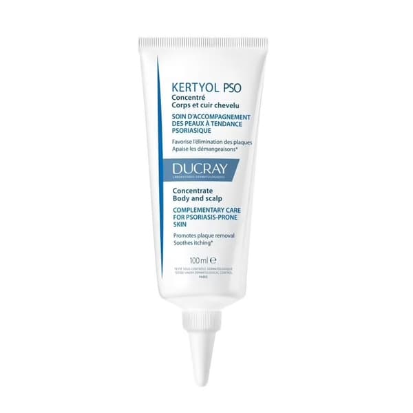Ducray Kertyol P.S.O Kehon ja hiuspohjan hoitotiiviste psoriaatialle alttiille iholle, 100 ml