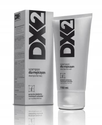 DX2 Mörkt Hårs Schampo mot Grånande för Män, 150ml