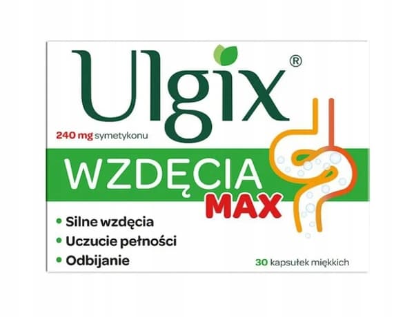 Ulgix Uppblåsthet Max, 30 kapslar