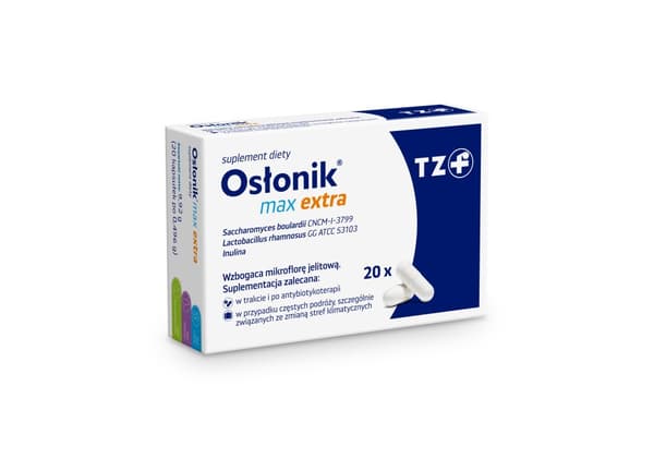 Osłonik Max Extra - Förbättrad maghälsa, 20 kapslar