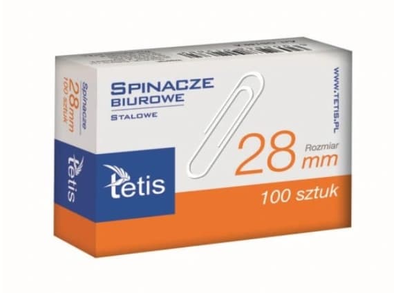 Kontorsklämmor Ø28 mm, 100-pack