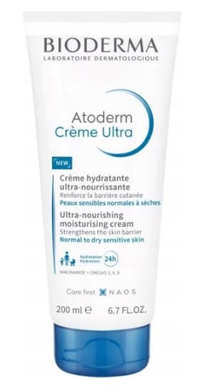 Bioderma Atoderm Ultra Rich Cream - Intensiv Fuktgivande, 200 ml