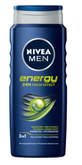 Nivea Men Energigivende Brusegel, 500 ml