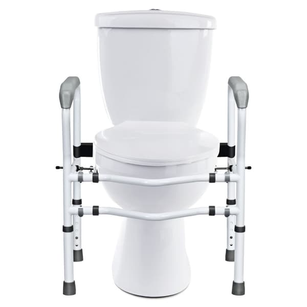 WC-turvakaide, 57/62x48x63-76 cm, Valkoinen+Harmaa