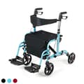 Miniatyrbild 1 av 8: Rollator Walker, 24x40,5x33,5-38,5 tum, Blå