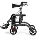 Miniatyrbild 8 av 8: Rollator, 24x40,5x33,5-38,5 tum, Svart