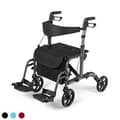 Miniatyrbild 1 av 8: Rollator, 24x40,5x33,5-38,5 tum, Svart
