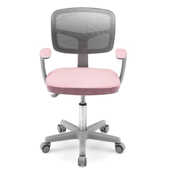 Studiestol för dator, 54x54x80-92 cm, Rosa