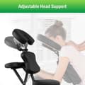 Miniatyrbild 7 av 8: Rese Massagestol, PU-läderdyna, 19x30x45 tum, Svart