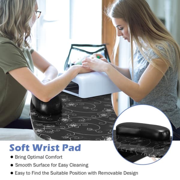 Manicure Neglebord, 90x37x74.5 cm, Sort
