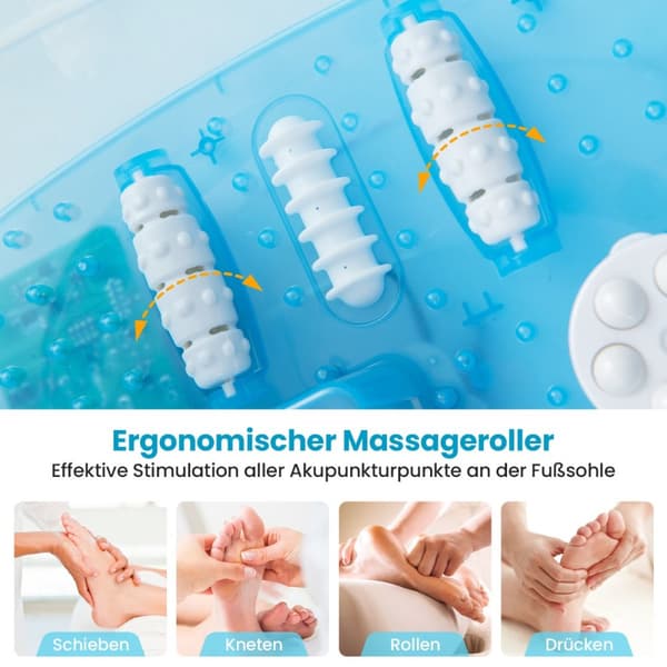 Fodmassageapparat, 33x39x18 cm, Blå