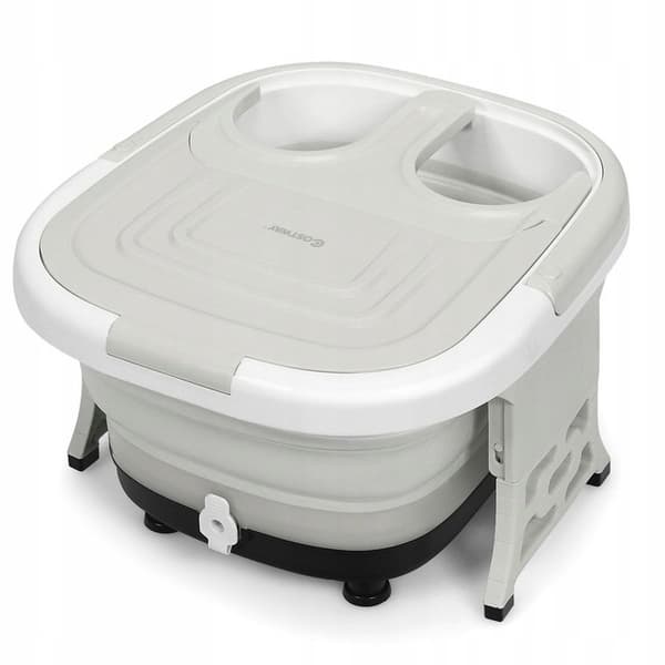 Infrarød Fodmassageapparat, 40x42x24 cm, Grå-Hvid